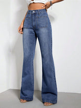 Load image into Gallery viewer, High Waist Bootcut Jeans with Pockets
