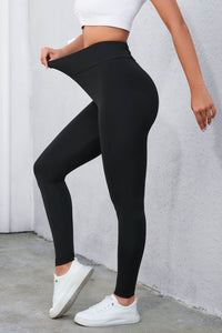 Black Criss Cross Tummy Control High Waist Leggings | Bottoms/Leggings