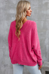 Rose Buttons Front Pocketed Sweater Cardigan | Tops/Sweaters & Cardigans