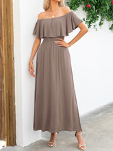 Load image into Gallery viewer, Maxi Dress | Off-Shoulder Slit Long Dress
