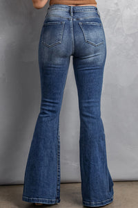 High Waist Flare Jeans with Pockets | Bottoms/Jeans