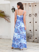 Load image into Gallery viewer, Maxi Dress | Printed Surplice Spaghetti Strap Dress
