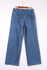 Blue Slouchy Wide Leg Jeans | Bottoms/Jeans