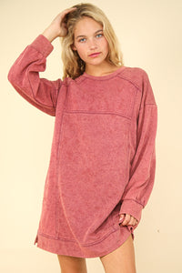 Oversize Sweatshirt Mini Dress