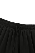 Load image into Gallery viewer, Black Frill Tiered Drawstring Waist Maxi Skirt | Bottoms/Skirts &amp; Petticoat
