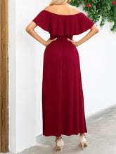 Load image into Gallery viewer, Maxi Dress | Off-Shoulder Slit Long Dress
