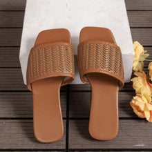 Load image into Gallery viewer, Rattan Woven Flat Sandals
