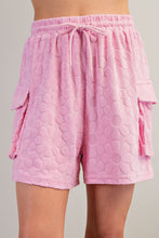 Load image into Gallery viewer, Lounge Set | Pink Floral Short Sleeve Top and Shorts  Set
