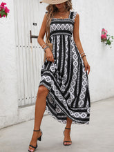 Load image into Gallery viewer, Cami Dress | Printed Square Neck Wide Strap Midi Dress
