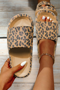 Leopard Print Thick Sole Slip On Slippers | Shoes & Bags/Slippers