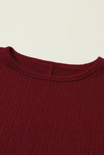 Load image into Gallery viewer, Faux Knit Jacquard Puffy Long Sleeve Top | Tops/Long Sleeve Tops
