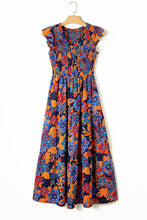 Load image into Gallery viewer, Maxi Dress | Floral V Neck Ruffle Tiered Dress
