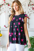 Load image into Gallery viewer, Tiered Top | Heimish Full Size Round Neck Star
