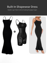 Load image into Gallery viewer, Black Maxi Dress | Shapewear Sleeveless
