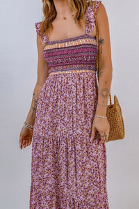 Maxi Dress | Floral Square Neck Dress