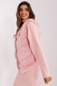 Soft Pink Furry Vest