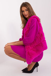 Soft Pink Furry Vest