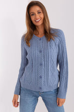 Load image into Gallery viewer, Cardigan Sweater | Round Neckline Button Up Sweater
