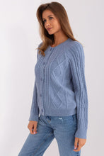 Load image into Gallery viewer, Cardigan Sweater | Round Neckline Button Up Sweater
