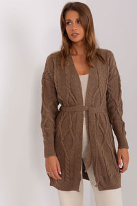 Tie Belt Long Cardigan Sweater