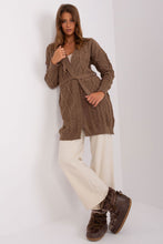 Load image into Gallery viewer, Tie Belt Long Cardigan Sweater
