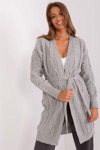 Tie Belt Long Cardigan Sweater