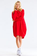 Load image into Gallery viewer, Sweatshirt Midi Dress  | Loose Cut Long Sleeves
