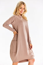 Load image into Gallery viewer, Sweatshirt Midi Dress  | Loose Cut Long Sleeves
