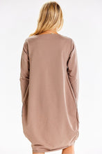 Load image into Gallery viewer, Sweatshirt Midi Dress  | Loose Cut Long Sleeves
