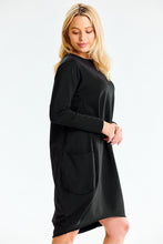 Load image into Gallery viewer, Sweatshirt Midi Dress  | Loose Cut Long Sleeves
