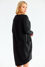 Load image into Gallery viewer, Sweatshirt Midi Dress  | Loose Cut Long Sleeves
