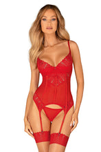 Load image into Gallery viewer, Red Lace Lingerie Set
