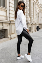 Load image into Gallery viewer, Stretchy Slim Figure Thin Leather Leggings
