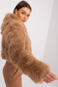 Lightweight Hooded Fur Jacket