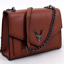 Load image into Gallery viewer, Chain Strap Leather Messenger Bag
