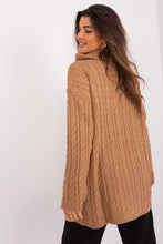 Load image into Gallery viewer, Zipped Turtleneck Sweater | Extended Cut Long Sleeves
