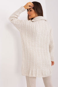 Zipped Turtleneck Sweater | Extended Cut Long Sleeves