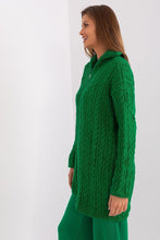 Load image into Gallery viewer, Zipped Turtleneck Sweater | Extended Cut Long Sleeves
