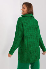 Load image into Gallery viewer, Zipped Turtleneck Sweater | Extended Cut Long Sleeves
