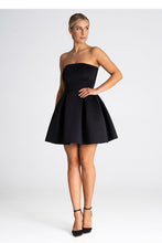 Load image into Gallery viewer, Strapless Pleated Cocktail Dress with Zipper Back
