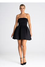 Load image into Gallery viewer, Strapless Pleated Cocktail Dress with Zipper Back
