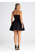 Load image into Gallery viewer, Strapless Pleated Cocktail Dress with Zipper Back
