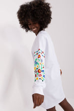 Load image into Gallery viewer, Sweater Dress | Embroidered Long Sleeves
