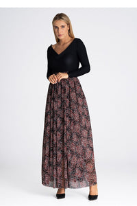 Elegant Maxi Skirt | High Waist Italian Made