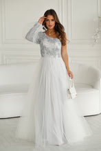 Load image into Gallery viewer, One Shoulder Lace Evening or Prom Dress
