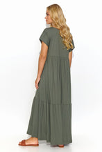 Load image into Gallery viewer, Maxi Dress | Loose Cut V Neckline Dress
