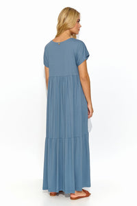 Maxi Dress | Loose Cut V Neckline Dress