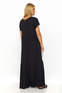 Maxi Dress | Loose Cut V Neckline Dress