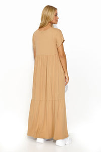 Maxi Dress | Loose Cut V Neckline Dress