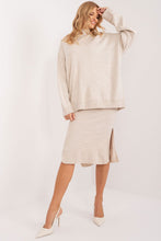 Load image into Gallery viewer, Casual Turtleneck Sweater Dress Set
